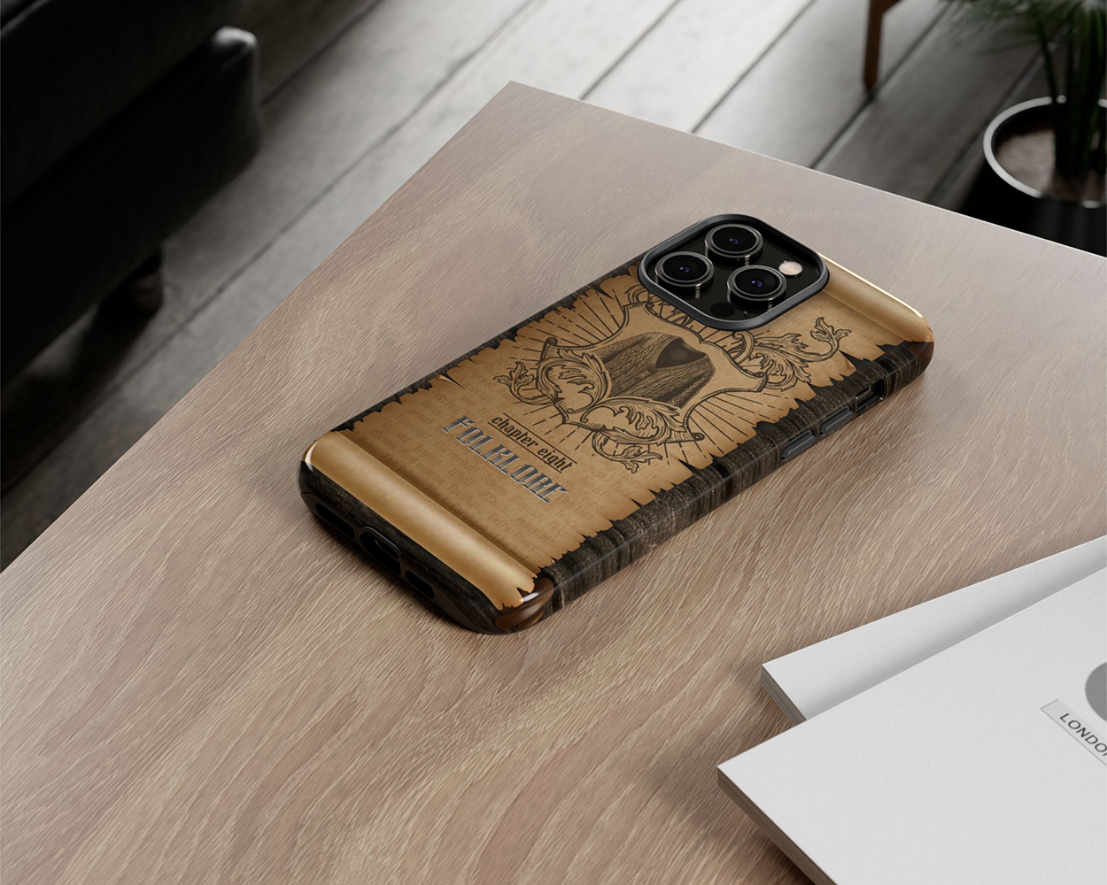 Folklore era medieval scroll phone case - Image 2