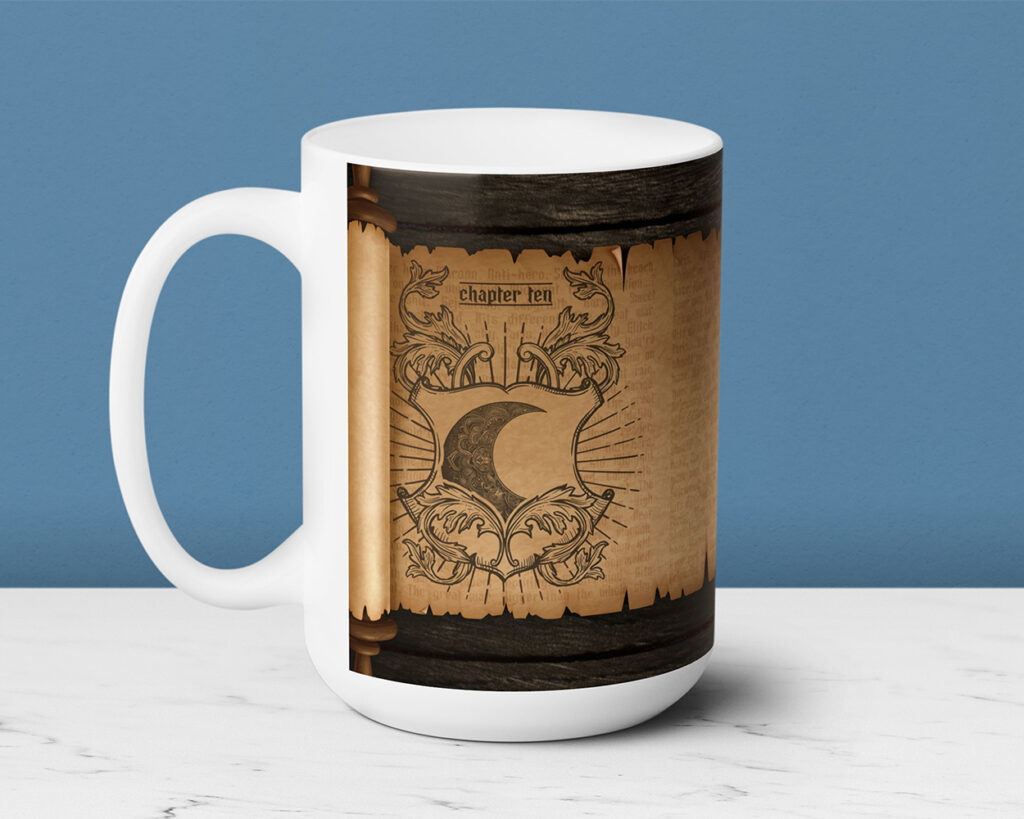 Midnights era medieval scroll ceramic mug