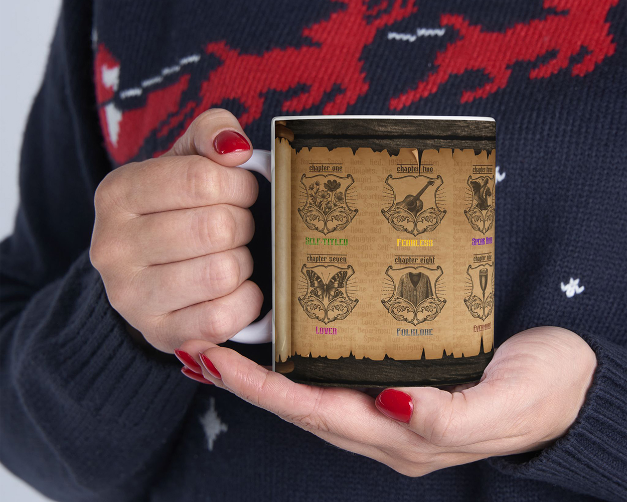 All eras medieval scroll ceramic mug - Image 4