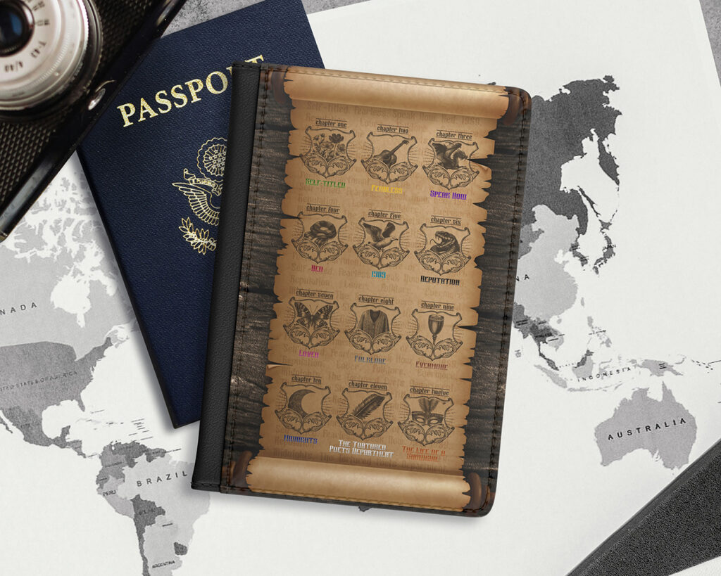 All eras medieval scroll passport cover