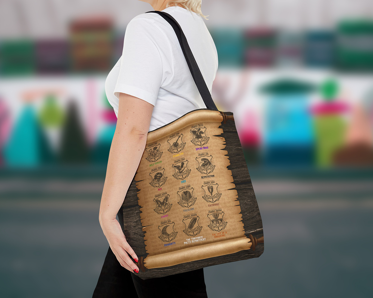 All eras medieval scroll tote bag - Image 3