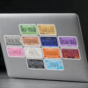 Collection of The Eras license plate stickers