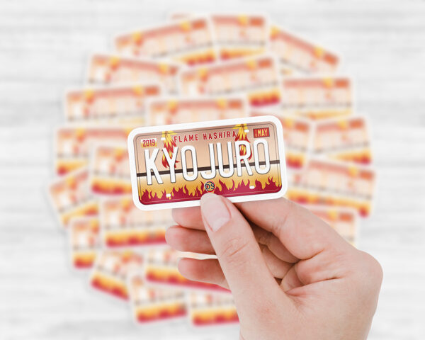 Kyojuro Rengoku Hashira license plate sticker