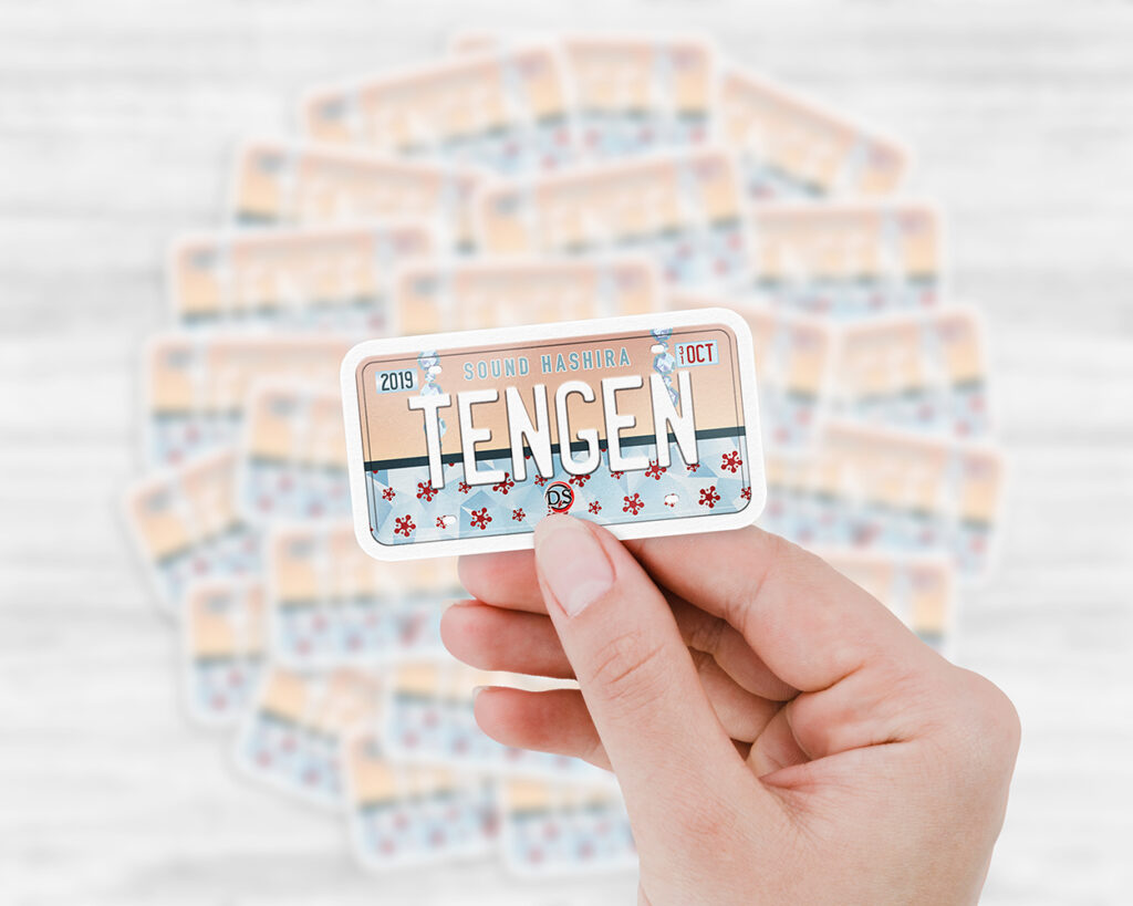 Tengen Uzui Hashira license plate sticker