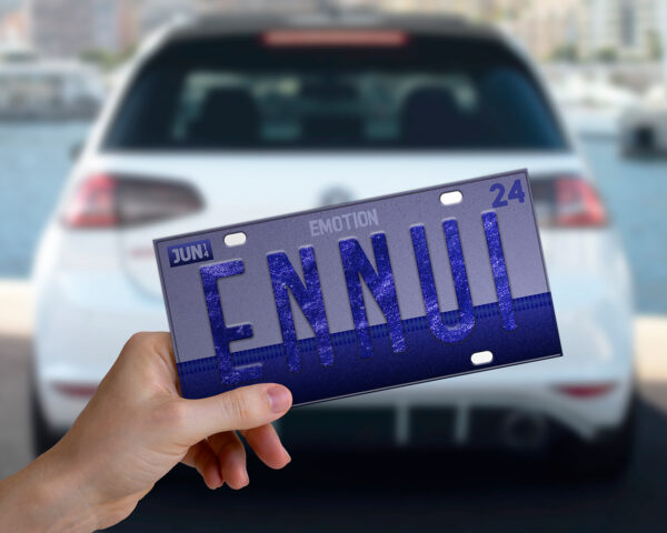 Ennui emotion bumper sticker
