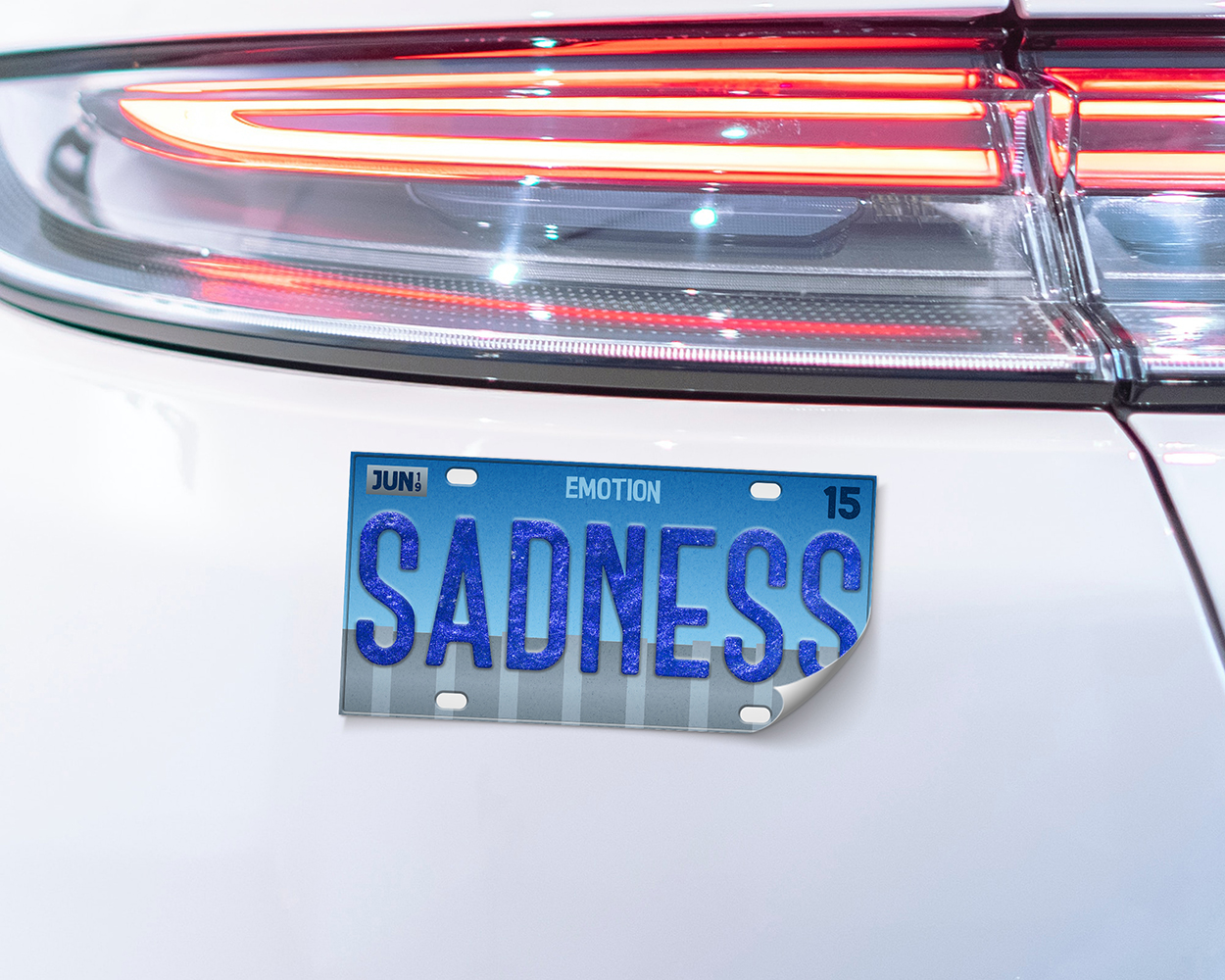 Sadness emotion bumper sticker - Image 2