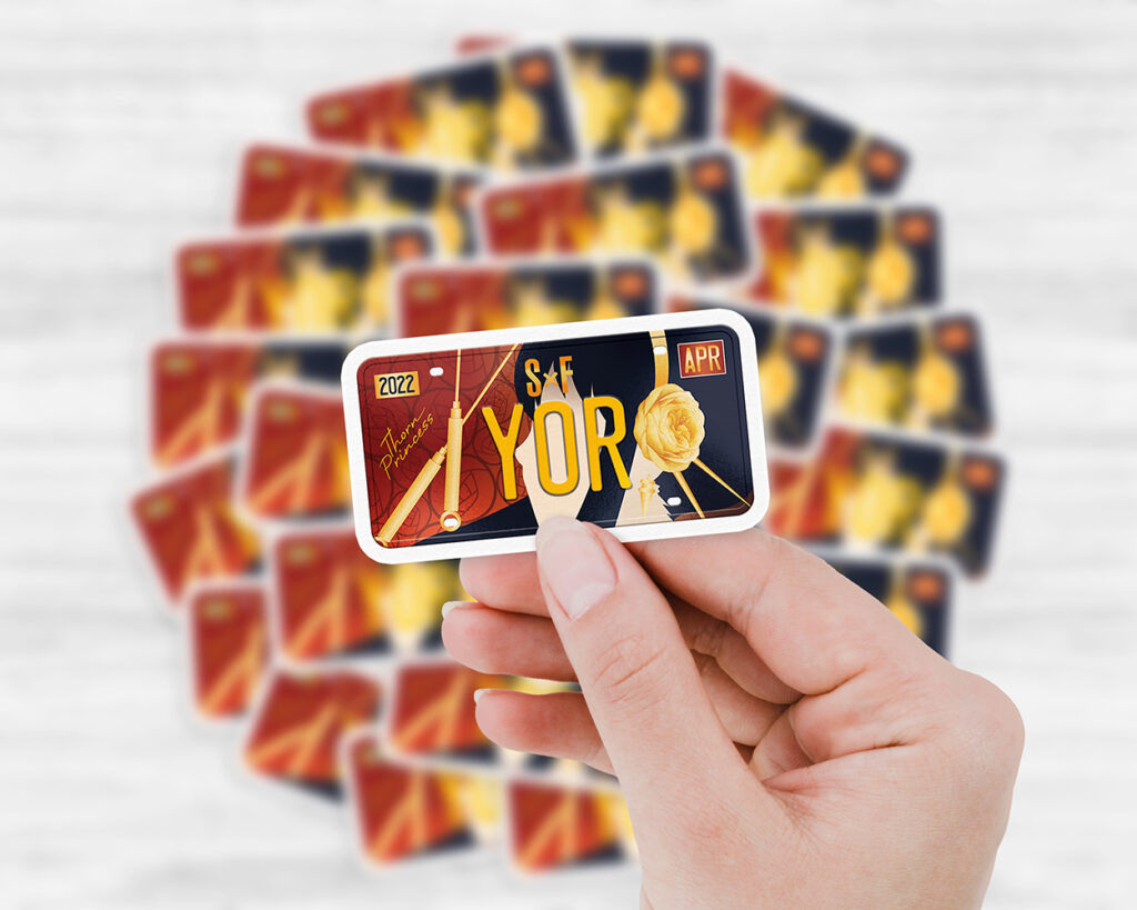 Yor Forger license plate sticker