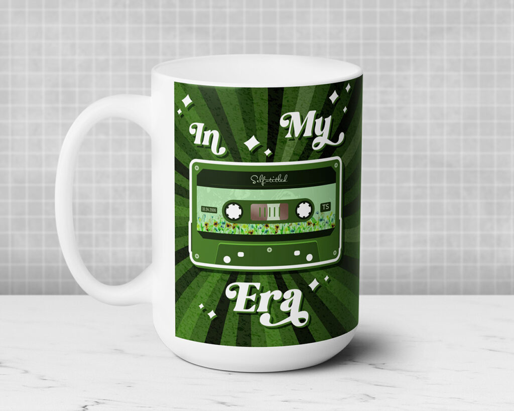 In my Self-titled era vintage cassette tape ceramic mug