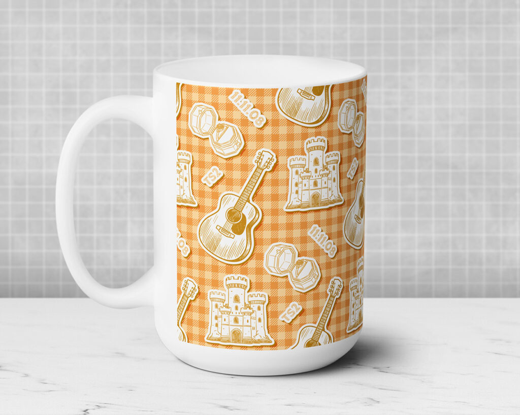 Fearless era icon pattern ceramic mug