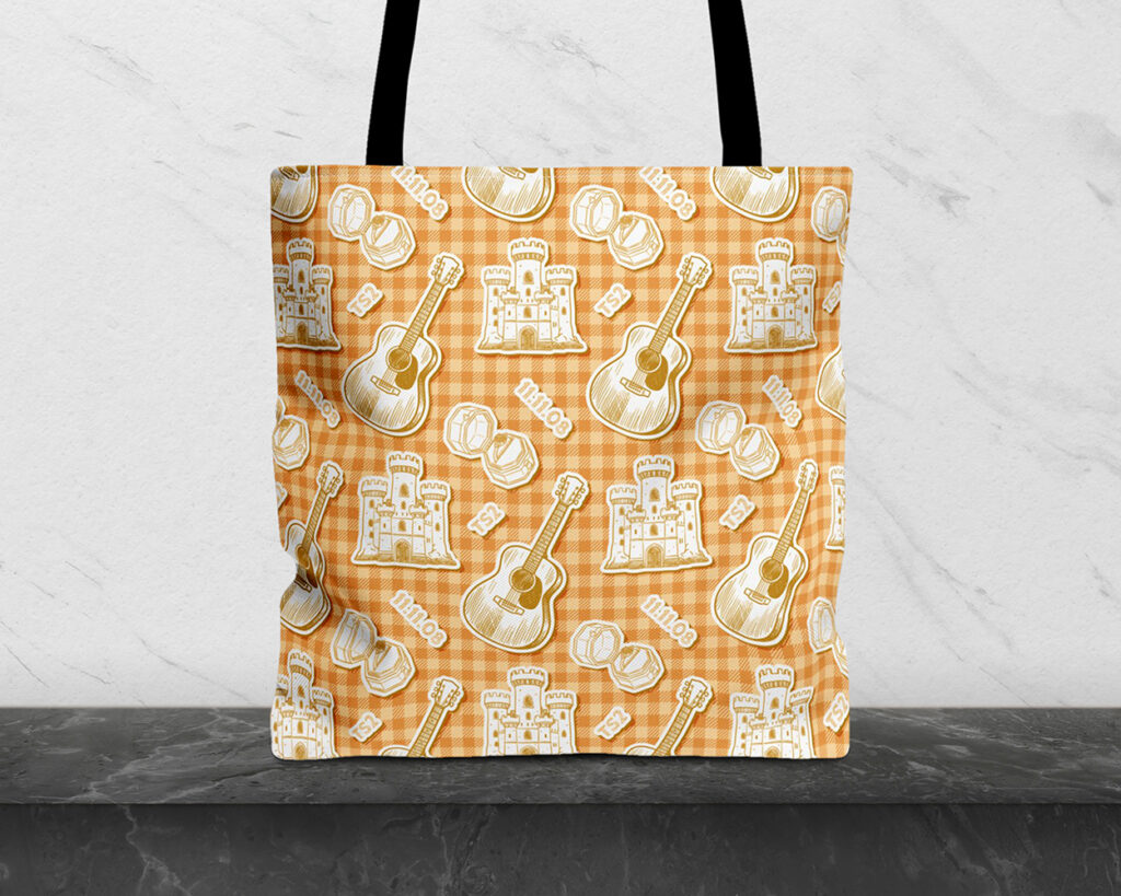 Fearless era icon pattern tote bag