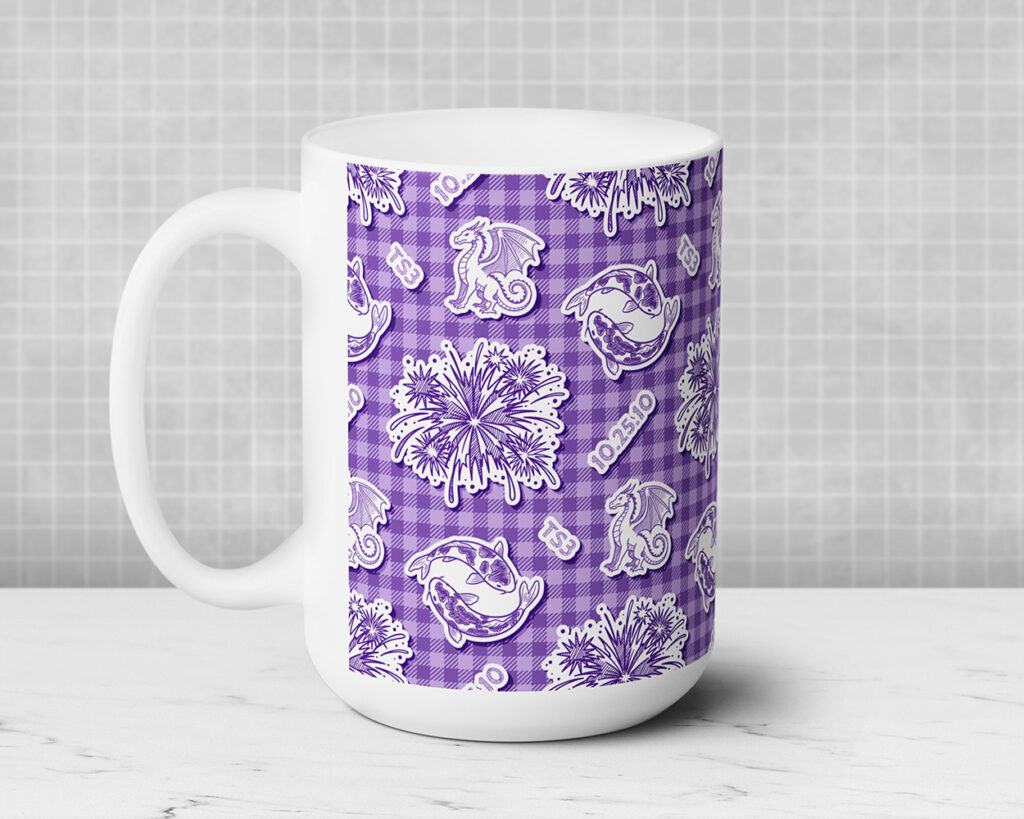 Speak Now era icon pattern ceramic mug
