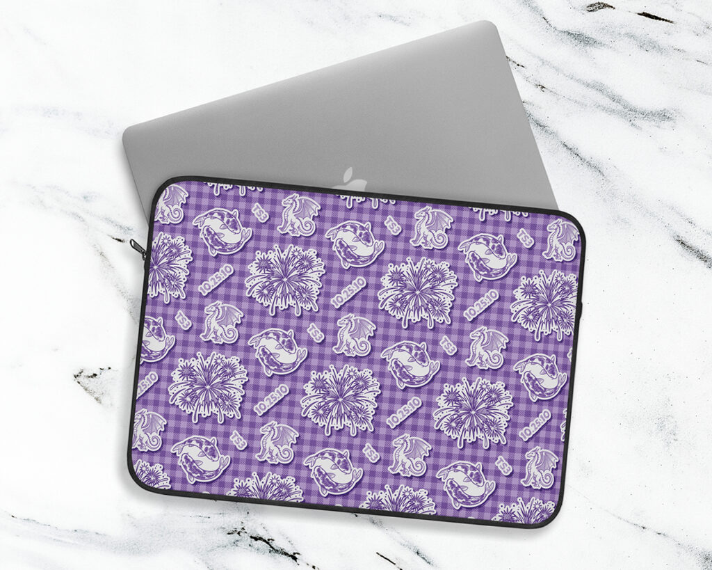 Speak Now era icon pattern laptop sleeve