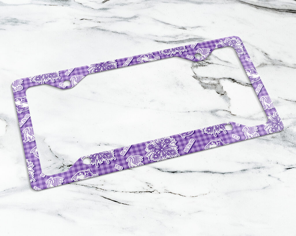 Speak Now era icon pattern license plate frame