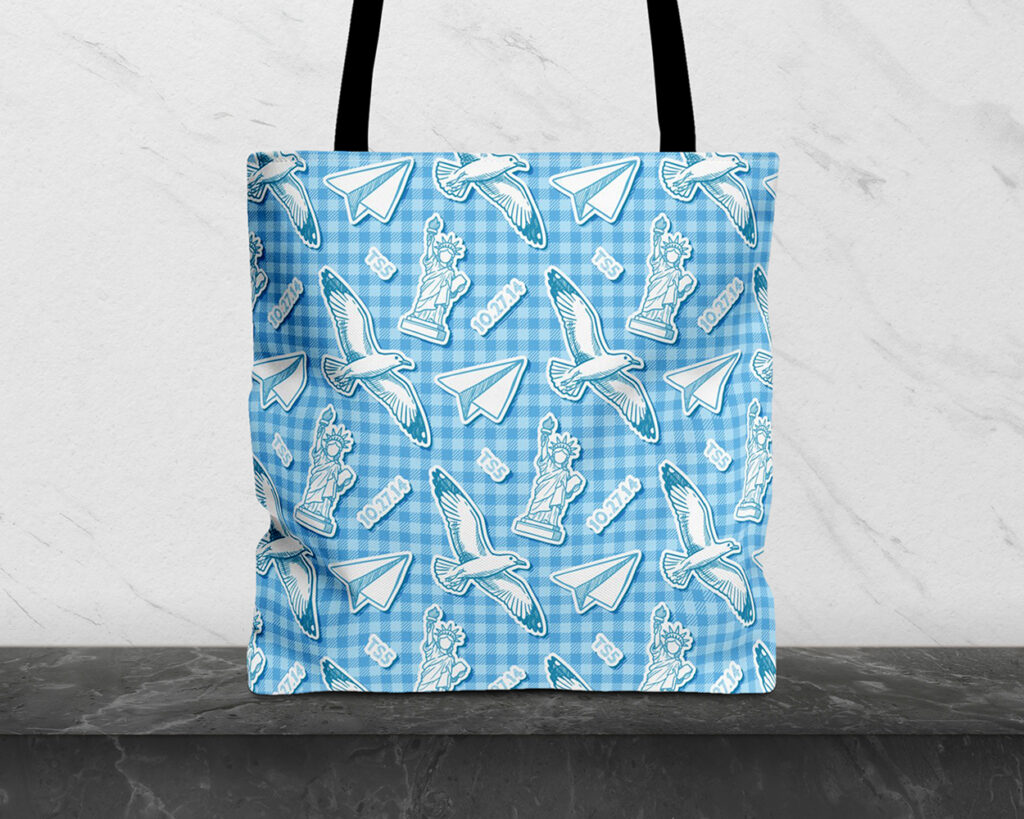 1989 era icon pattern tote bag