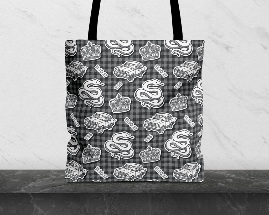 Reputation era icon pattern tote bag